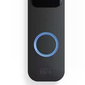 Blink Black Video Doorbell with Blue LED